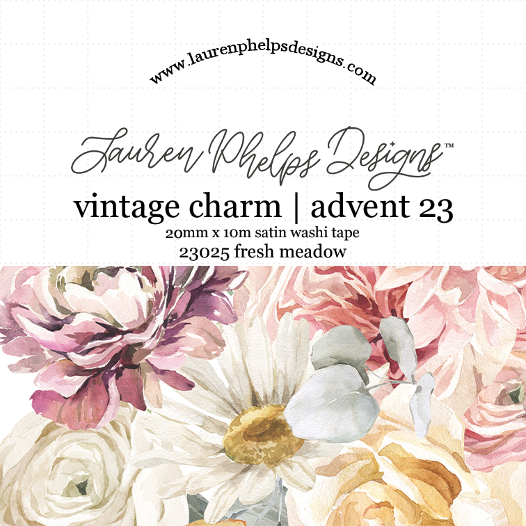 20mm Satin Washi - Vintage Charm Advent 2023 Extras