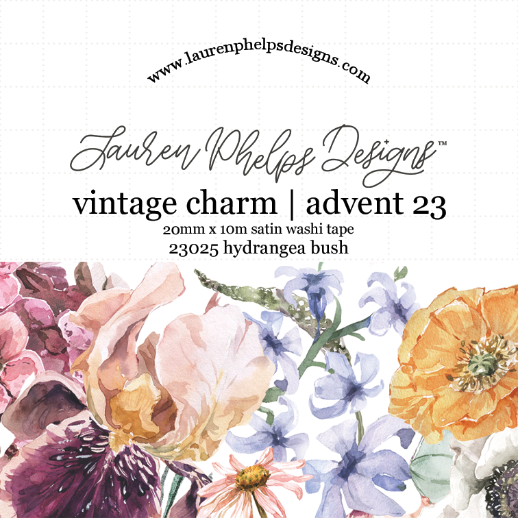 20mm Satin Washi - Vintage Charm Advent 2023 Extras