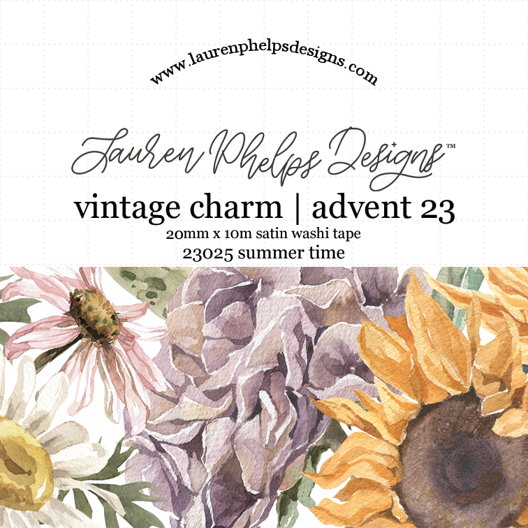 20mm Satin Washi - Vintage Charm Advent 2023 Extras