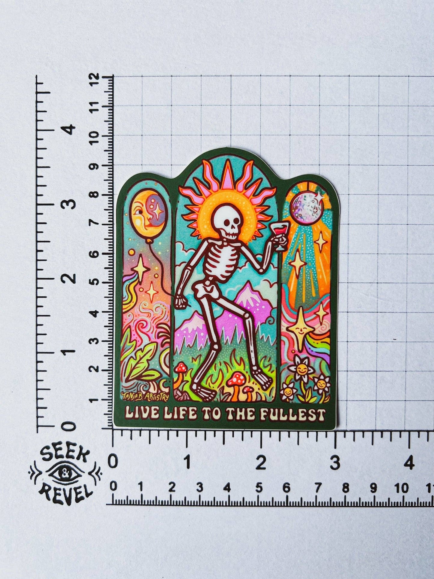 Live Life to the Fullest - Large Waterproof Sticker