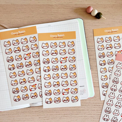 Cat Emojis Sticker Sheet