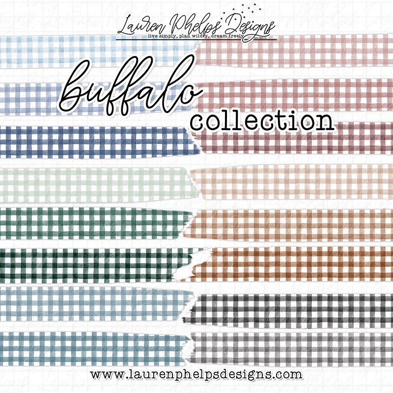 Buffalo Check Satin Washi 15mm