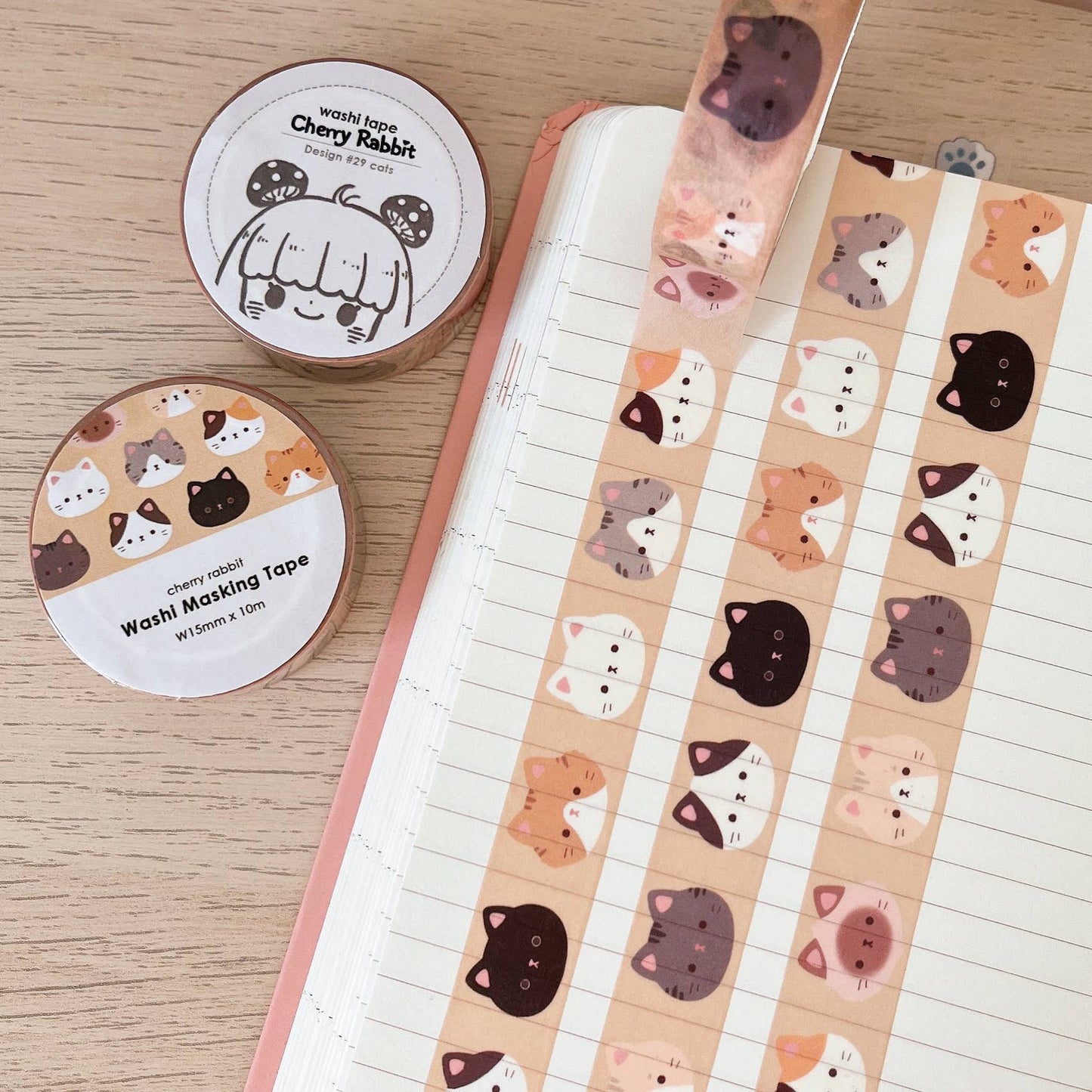 Cat Heads Washi Tape