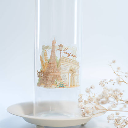 Bonjour Paris - Clear Vinyl Sticker