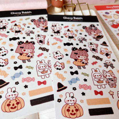 Halloween Candy Sticker Sheet