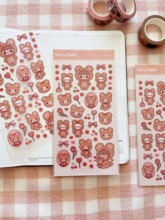 Teddy Bear Sticker Sheet