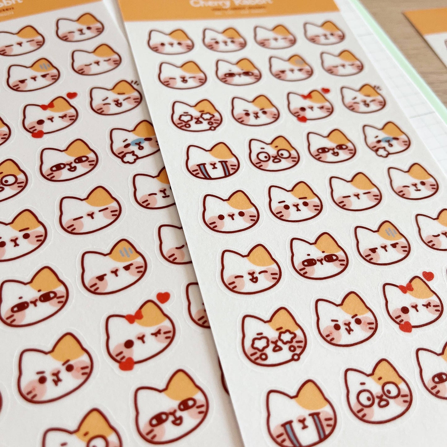 Cat Emojis Sticker Sheet