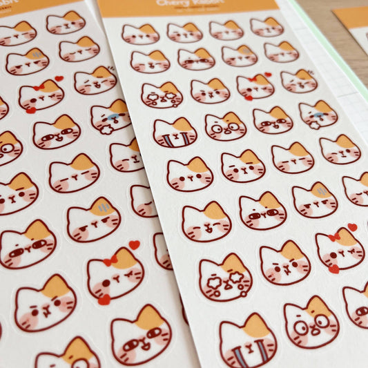 Cat Emojis Sticker Sheet