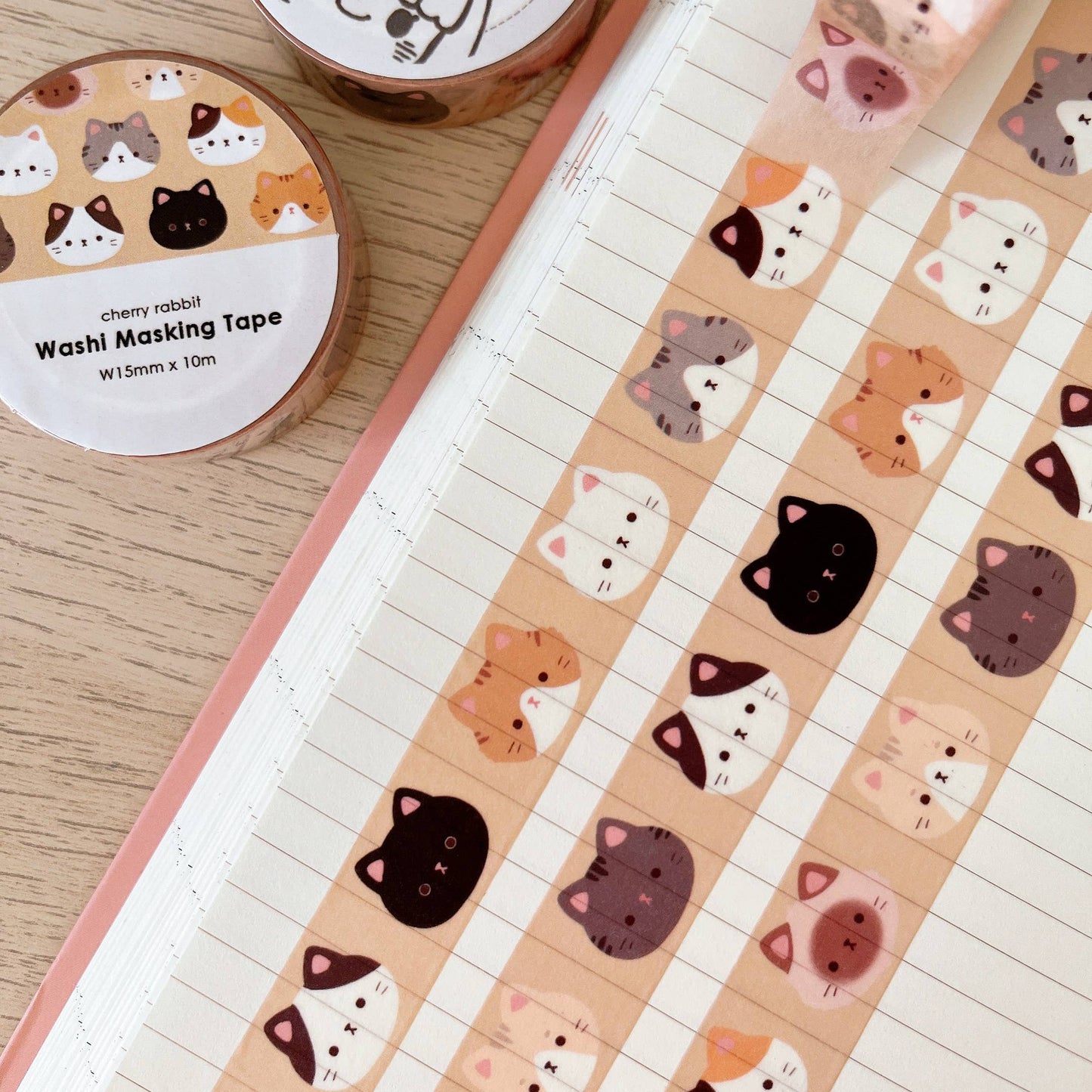 Cat Heads Washi Tape