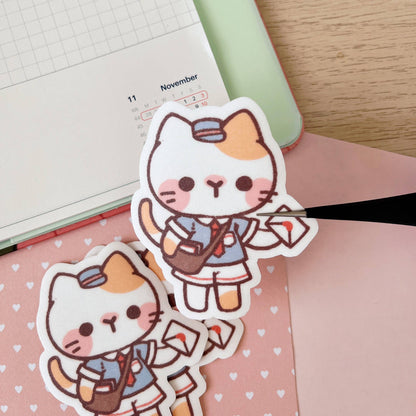 Cherry's Postal Service Sticker - Cat