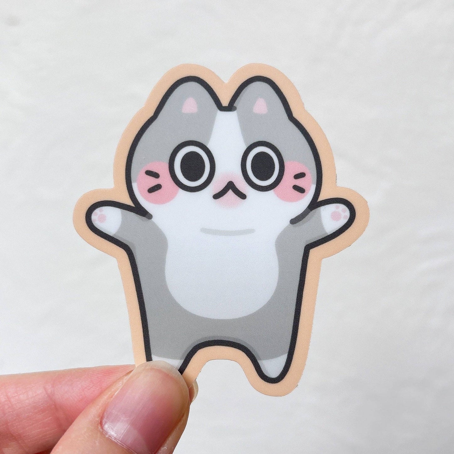 Happy Cat Meme Vinyl Sticker