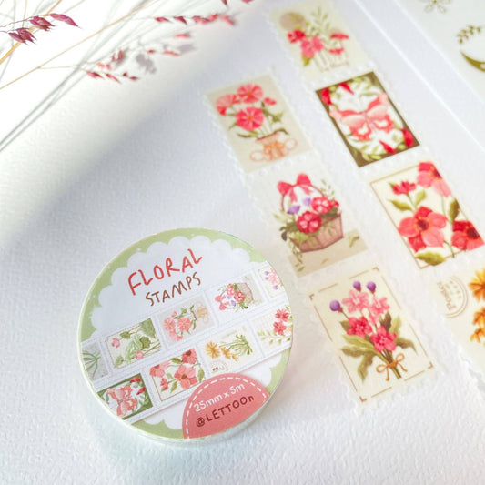 Floral - Stamp Washi Tape