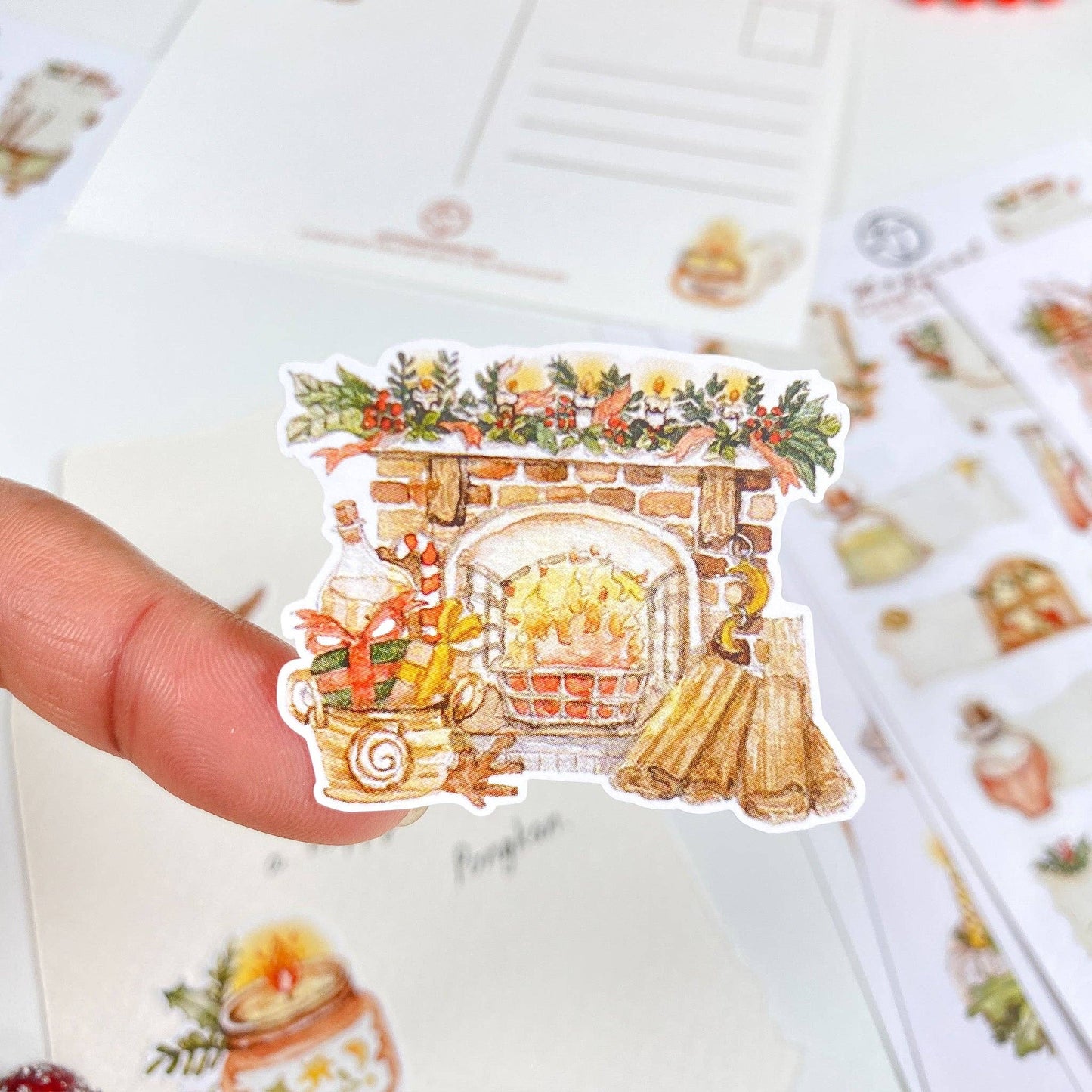 Magical Cozy Winter - Sticker Sheet Set of 5 + Postcard