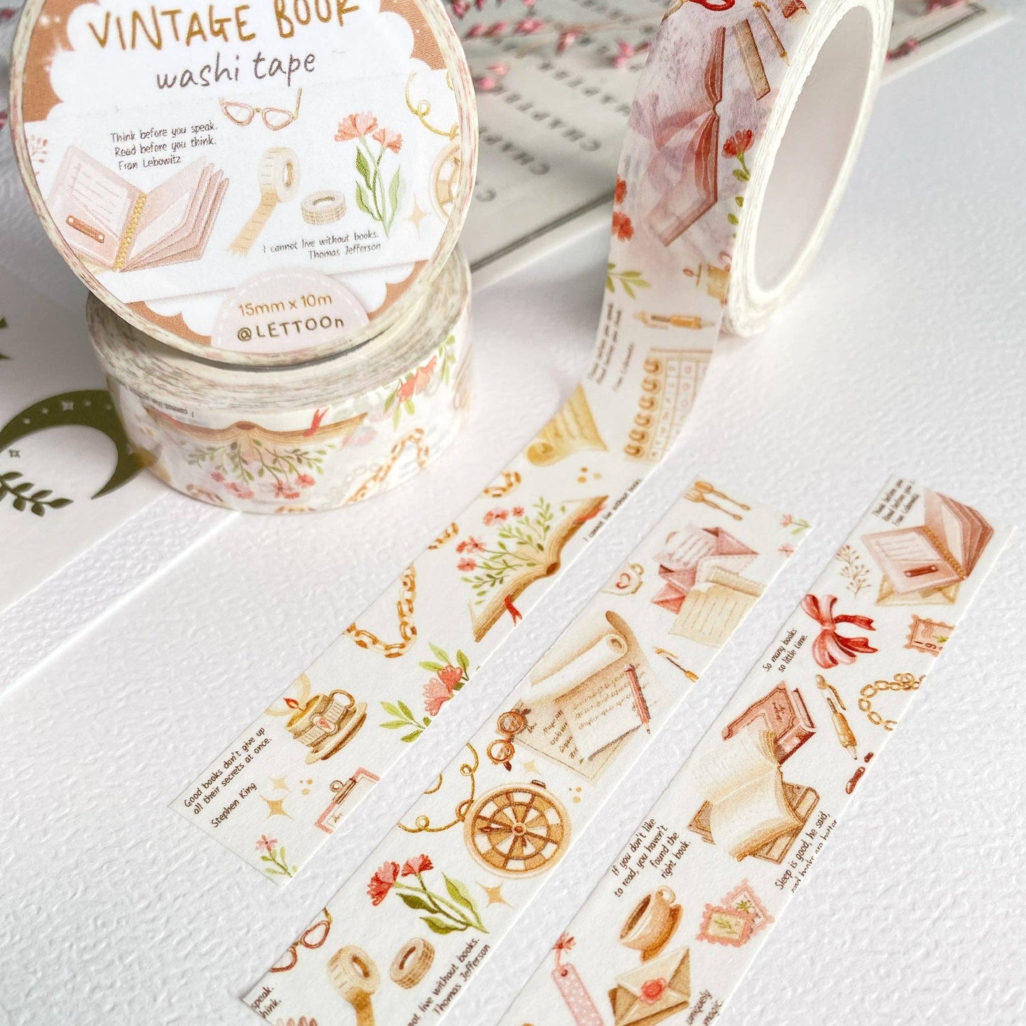 Vintage Book - Washi Tape