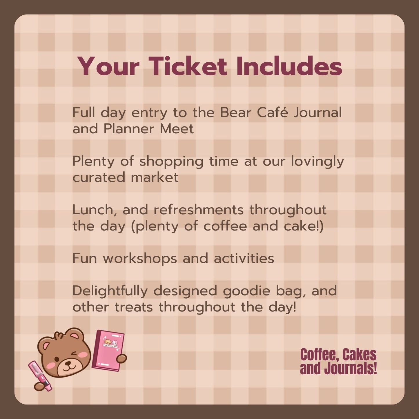 CCJ Bear Café 2027 Ticket