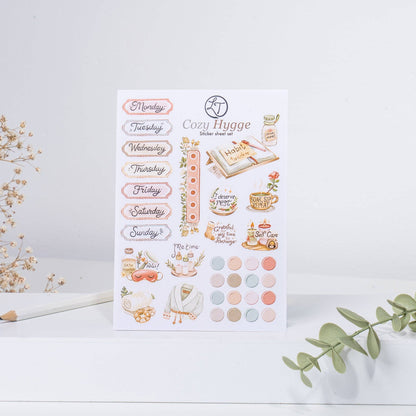 Cozy Hygge - Sticker Sheet Set of 5