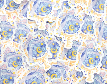 Celestial Globe Clear Sticker
