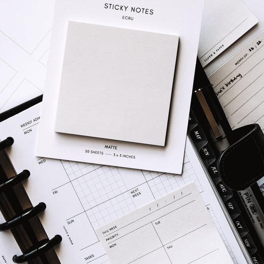 Note Neutrality Sticky Notes - Ecru