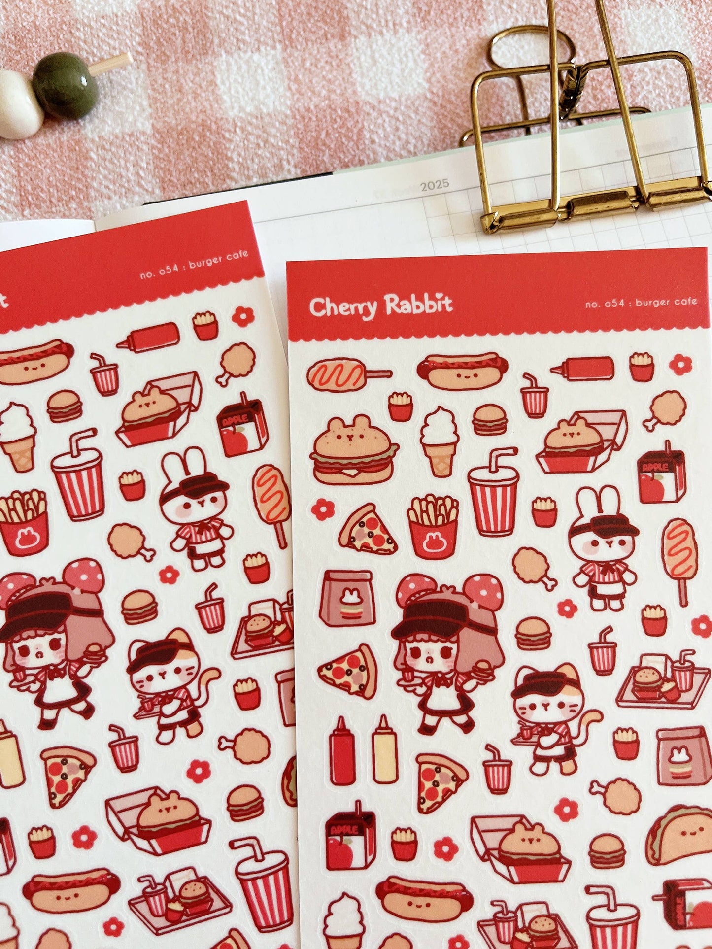 Burger Cafe (ver. 2) Sticker Sheet