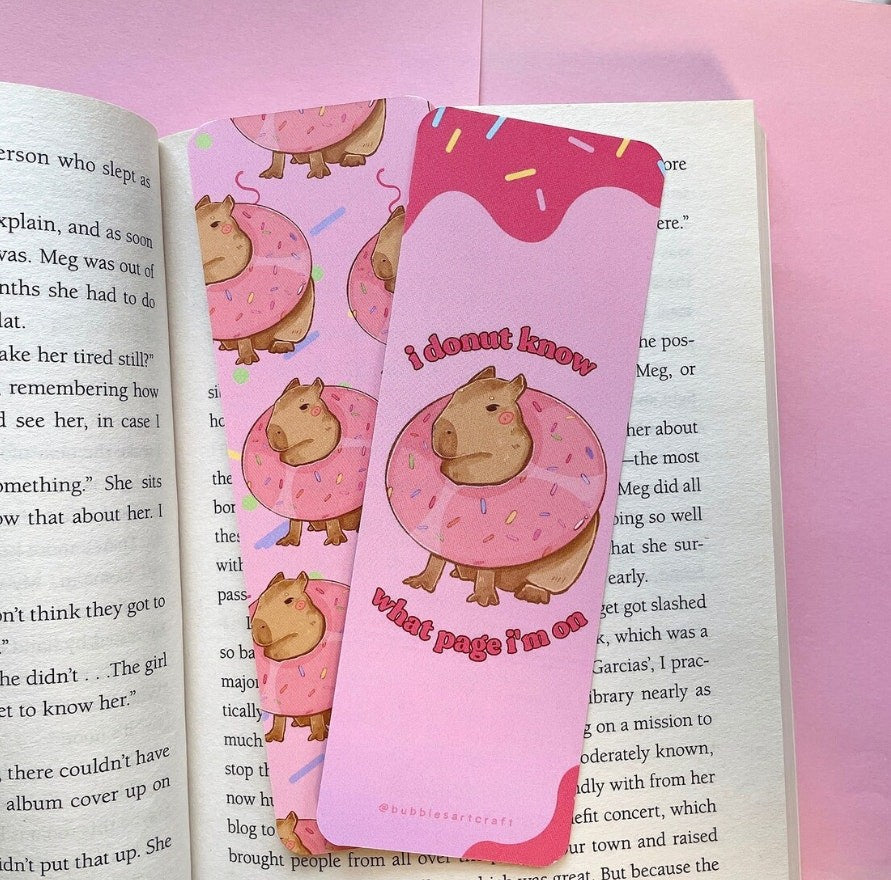 Capybara Bookmark