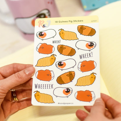 Guinea Pig Sticker Sheet