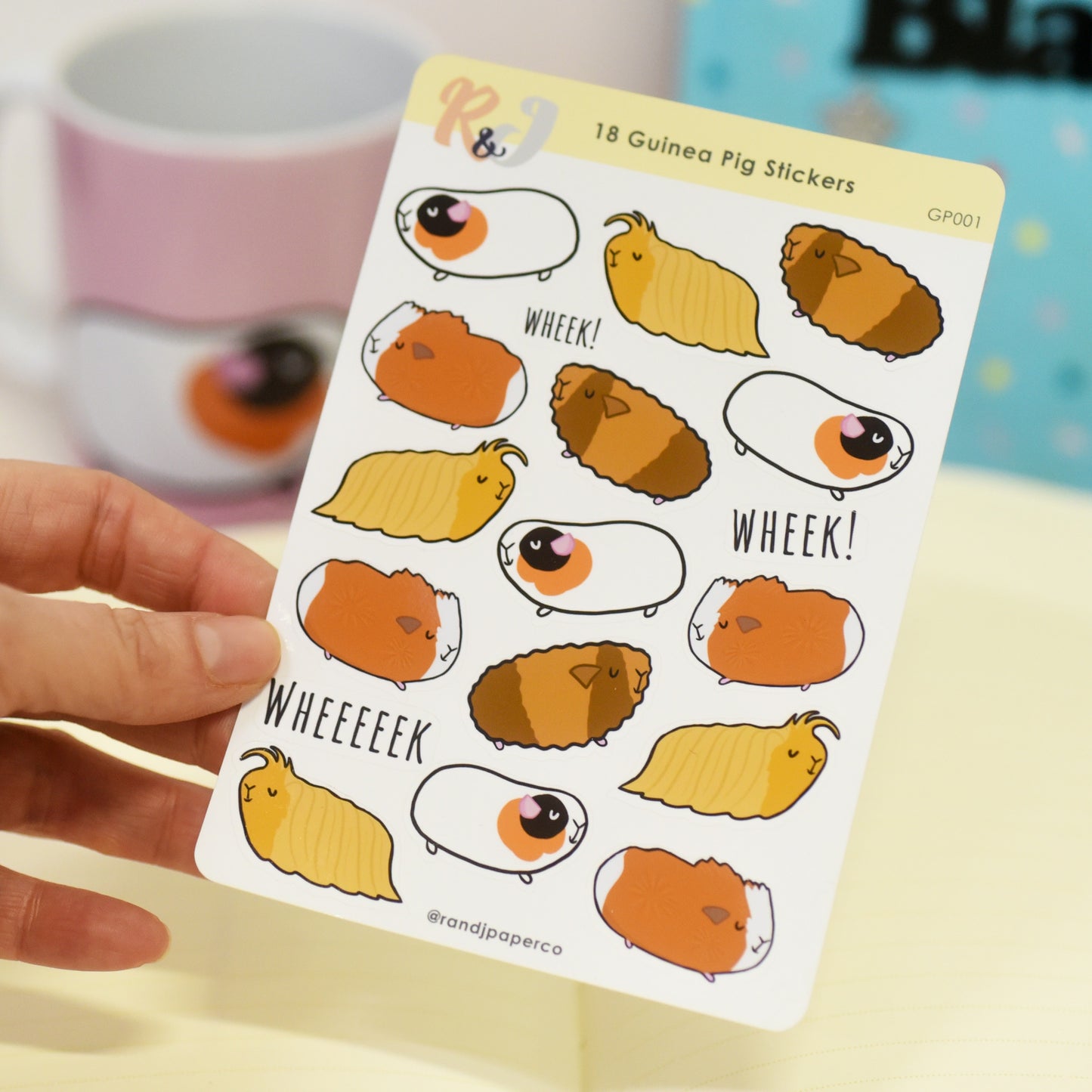 Guinea Pig Sticker Sheet