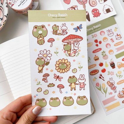 Frog Friends Sticker Sheet