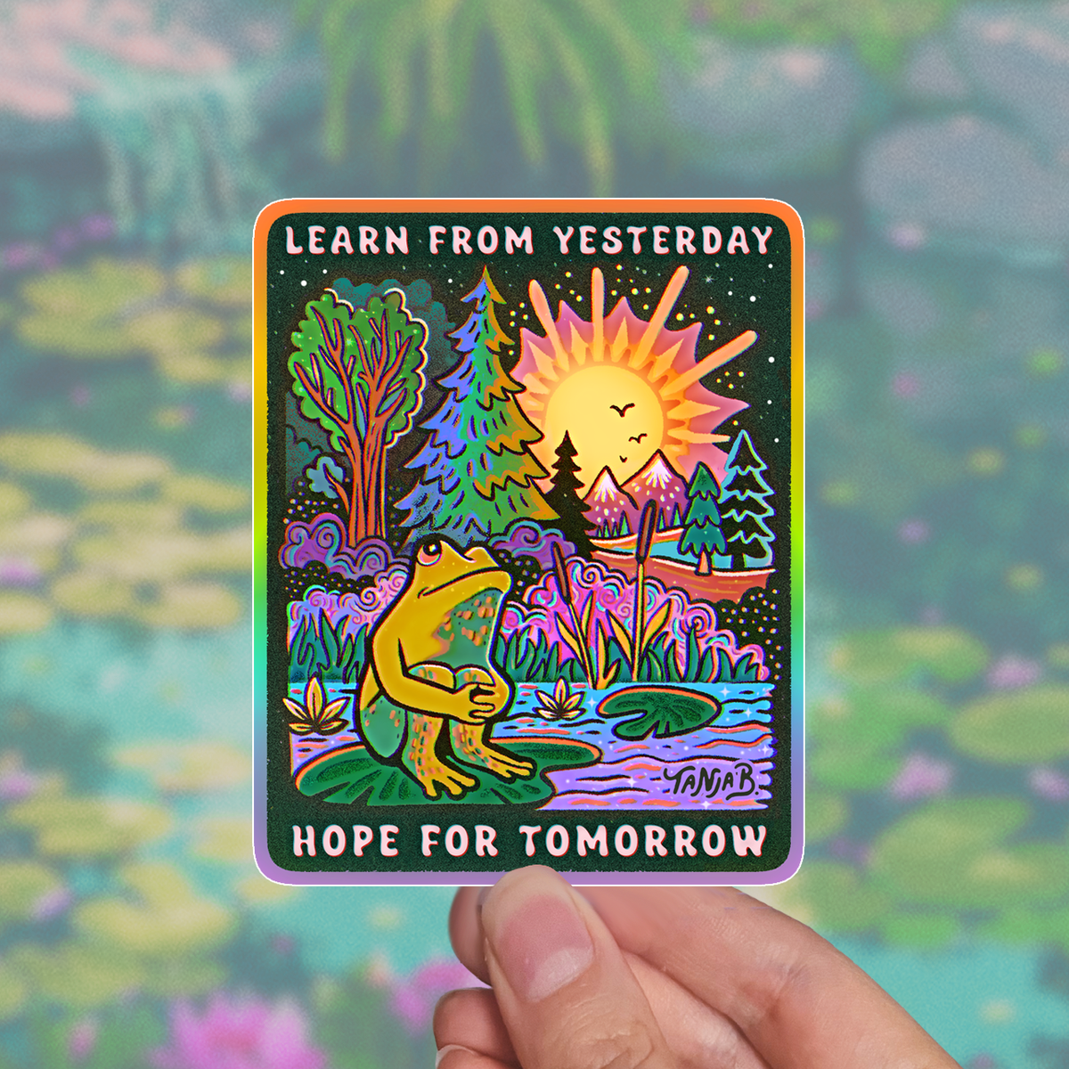 Sticker Hopefully Hope for Tomorrow - Large Waterproof Sticker – Cute Stickers Only