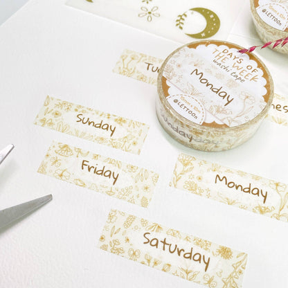 Days Of The Week - Washi Tape