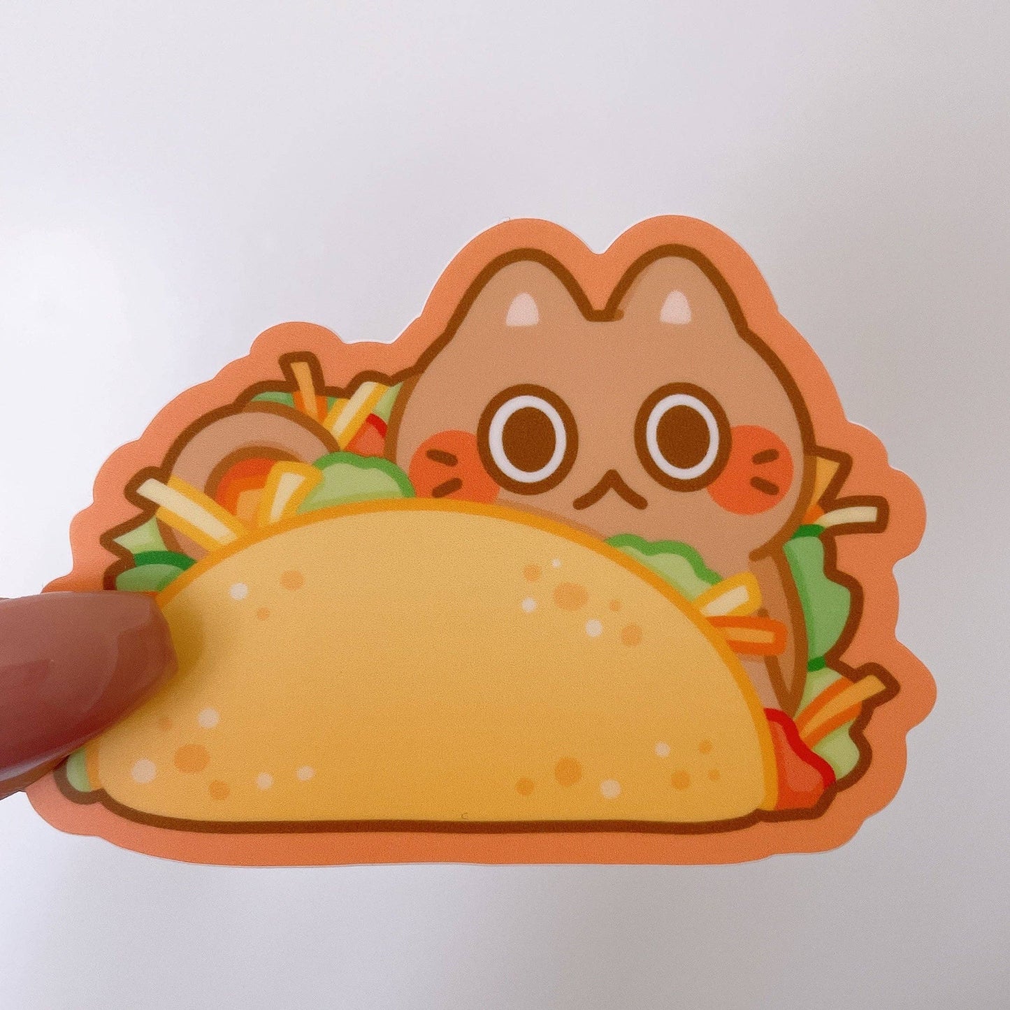 Taco Cat Vinyl Sticker