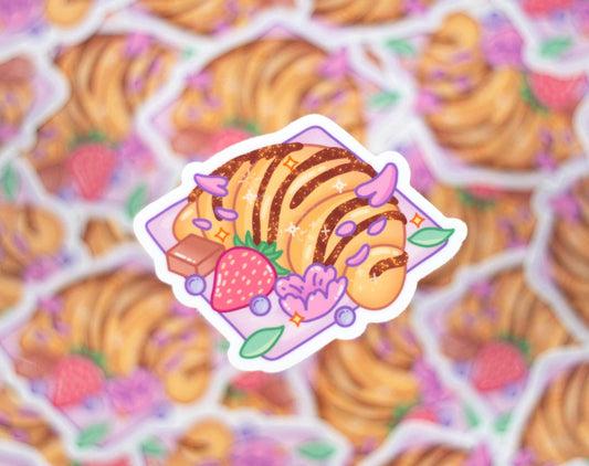 Chocolate Croissant Sticker