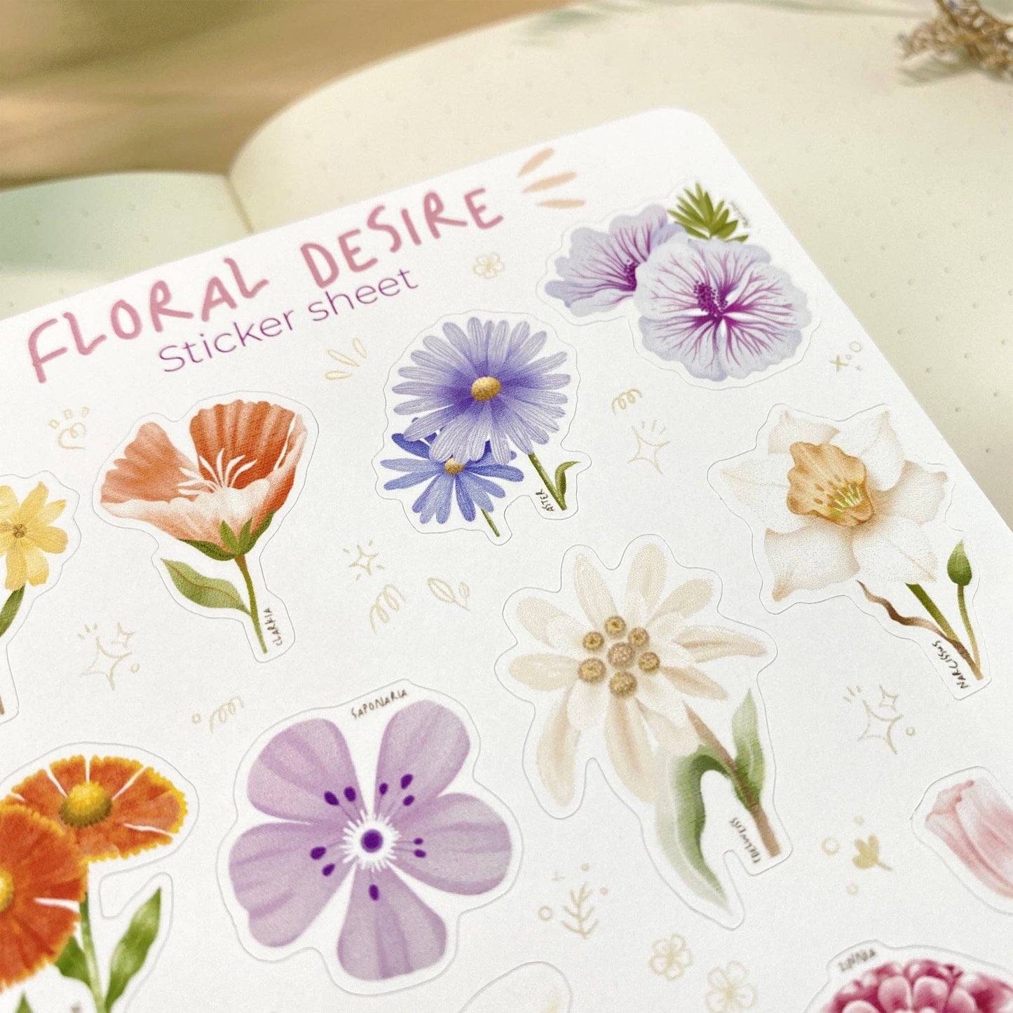 Floral Desire - Sticker Sheet