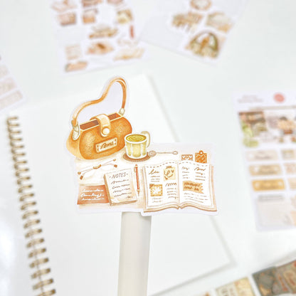 Lovely Reading Time - Sticker Sheet Set of 5 + Postcard
