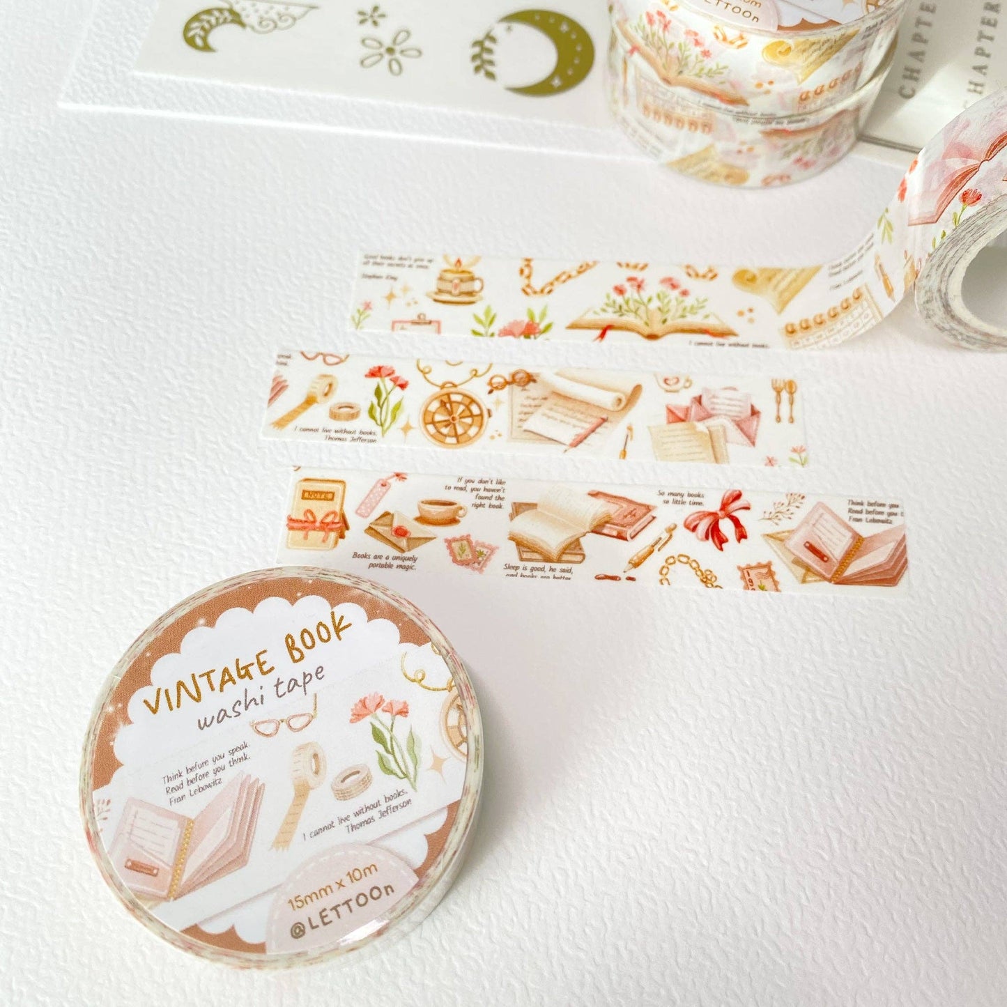 Vintage Book - Washi Tape