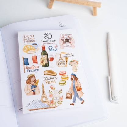 Bonjour de France - Sticker Sheet