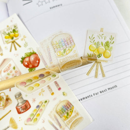 The Art of Summer - Semi-Transparent Sticker Sheet