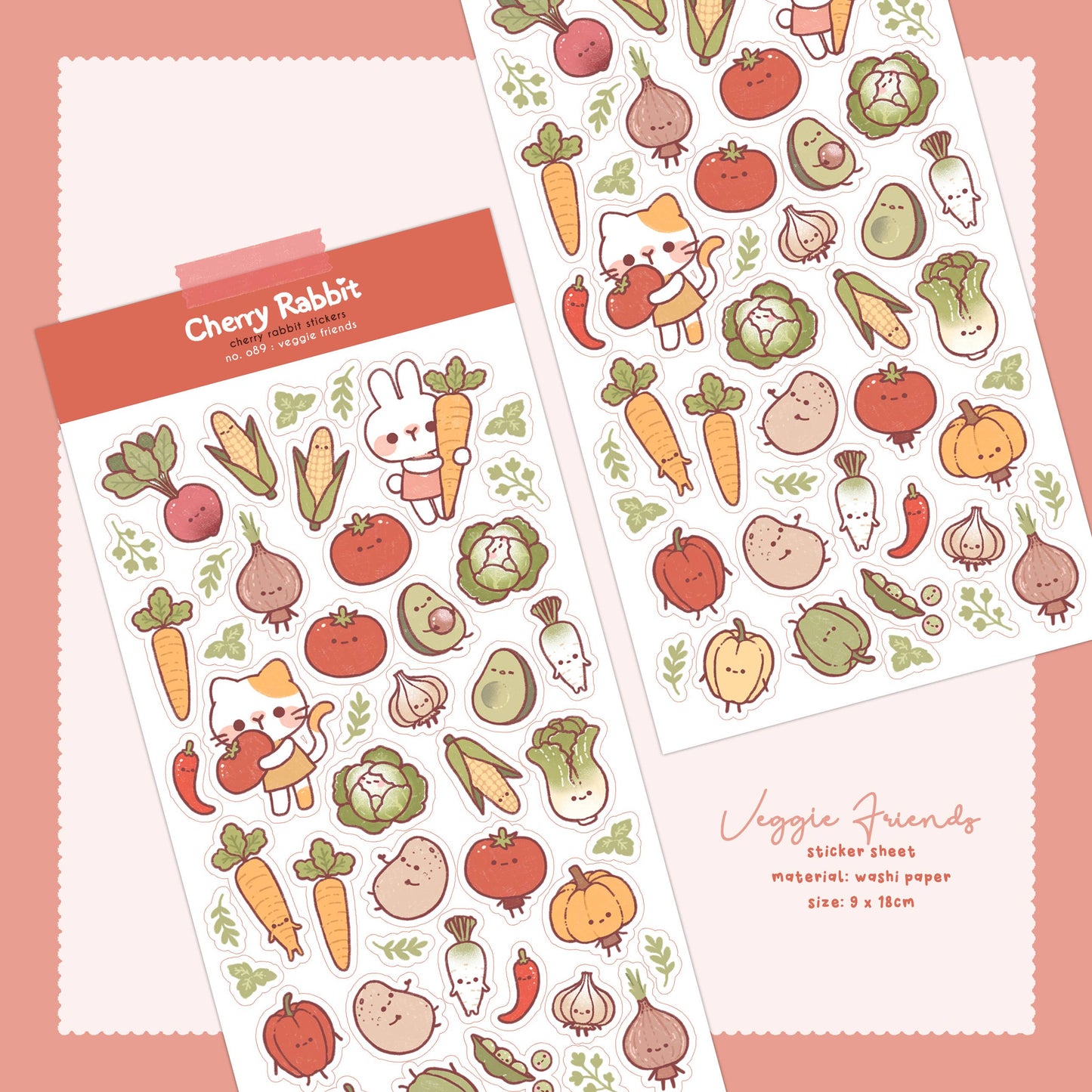 Veggie Friends Sticker Sheet