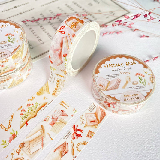 Vintage Book - Washi Tape