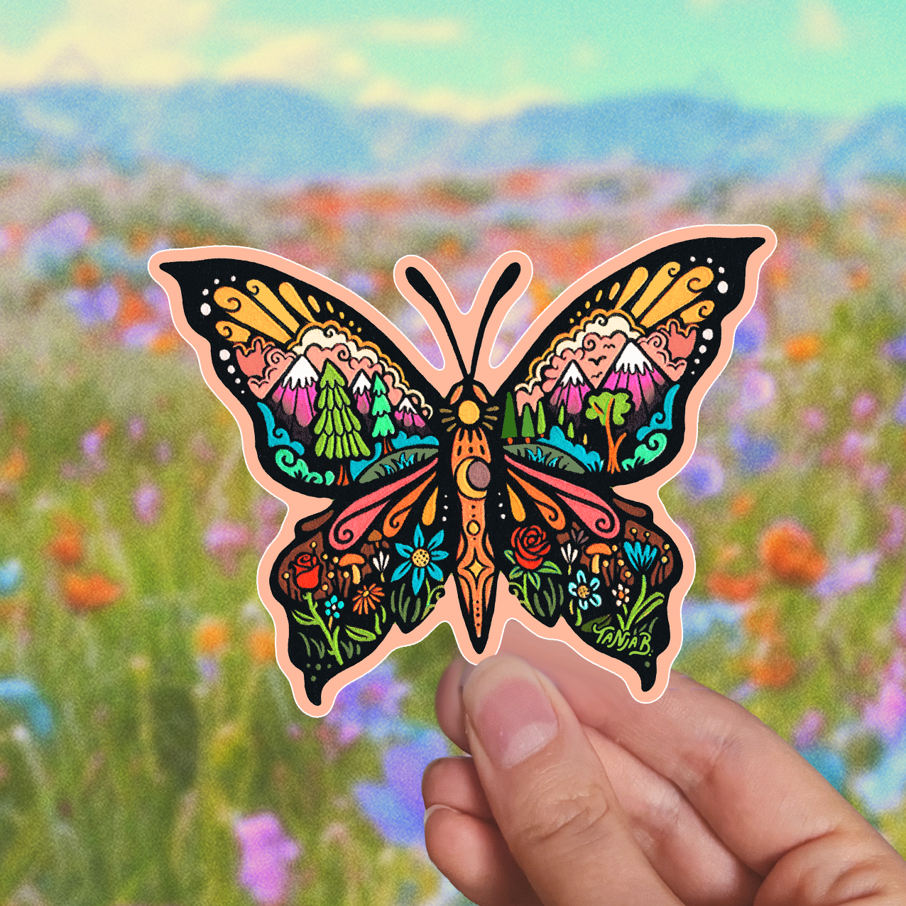 Butterfly - Large Waterproof Sticker