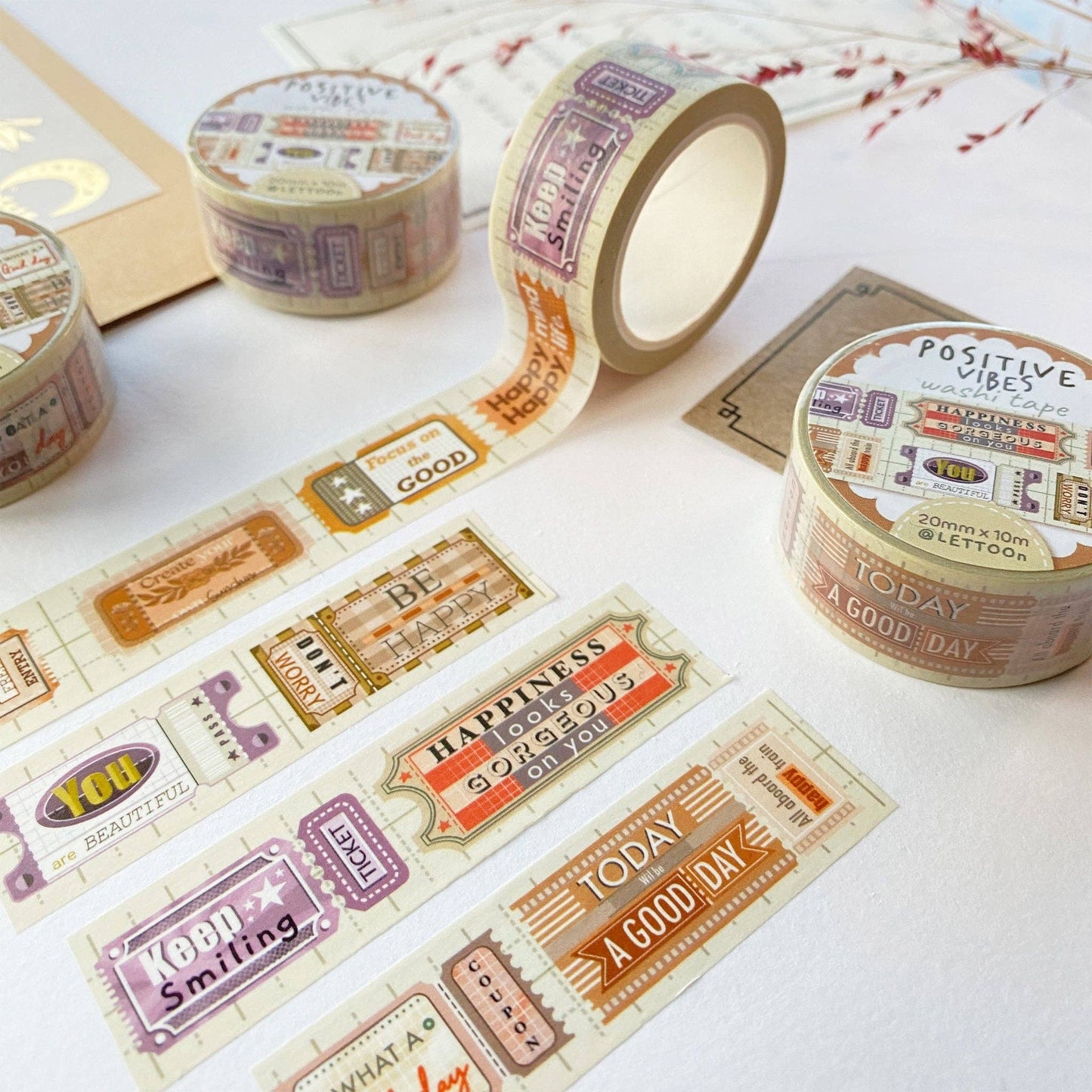 Positive Vibes - Washi Tape