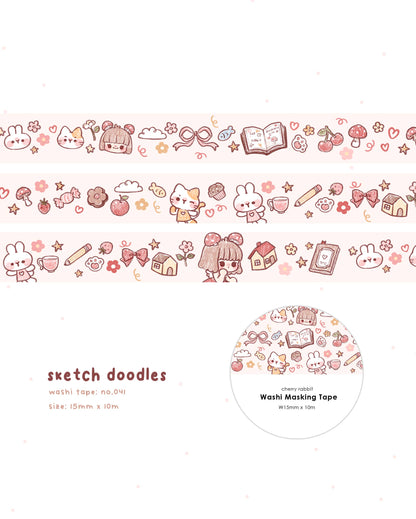 Sketch Doodles Washi Tape
