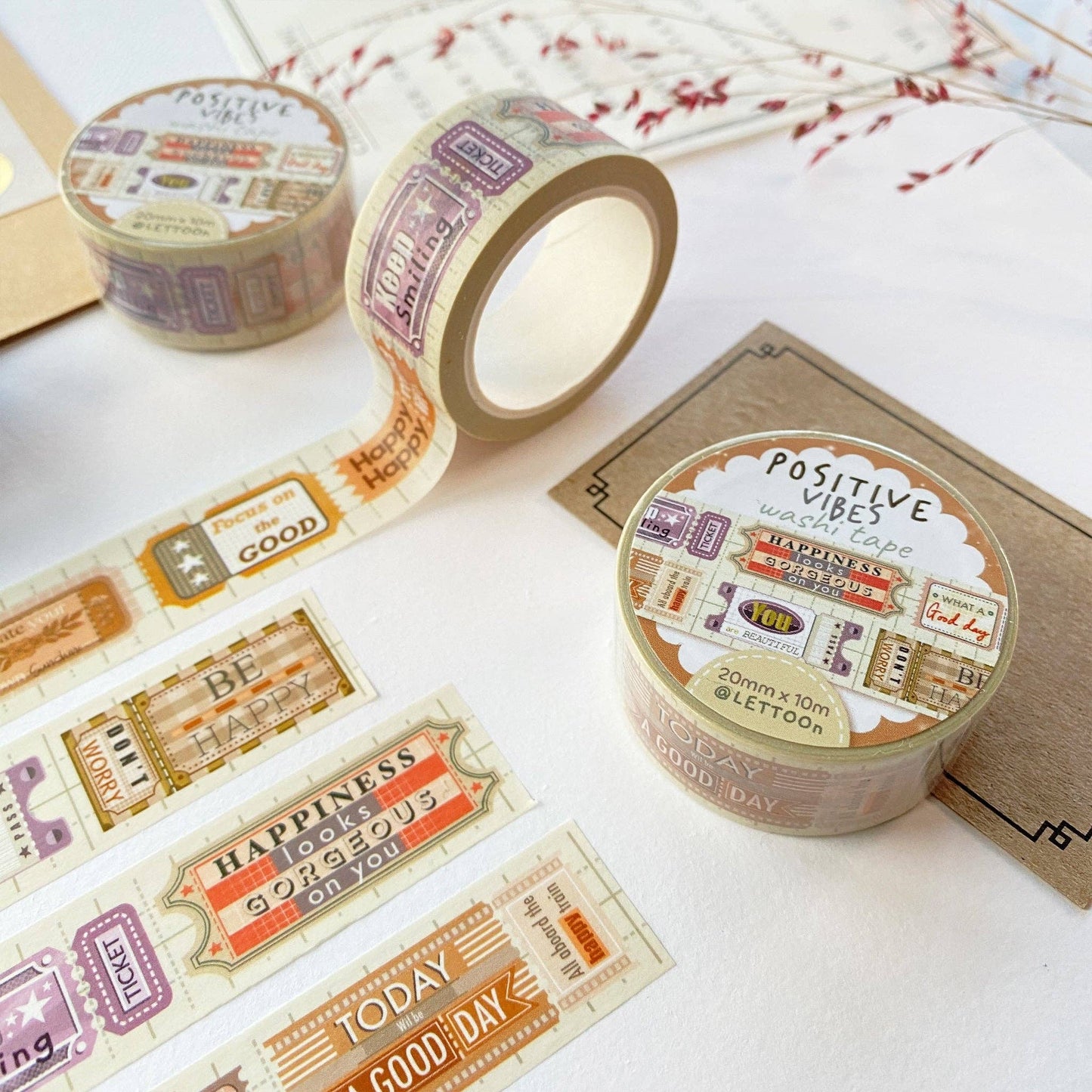Positive Vibes - Washi Tape