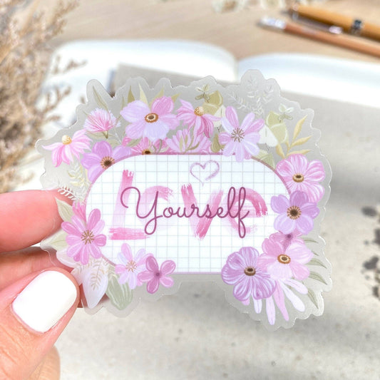 Love Yourself - Clear Vinyl Sticker