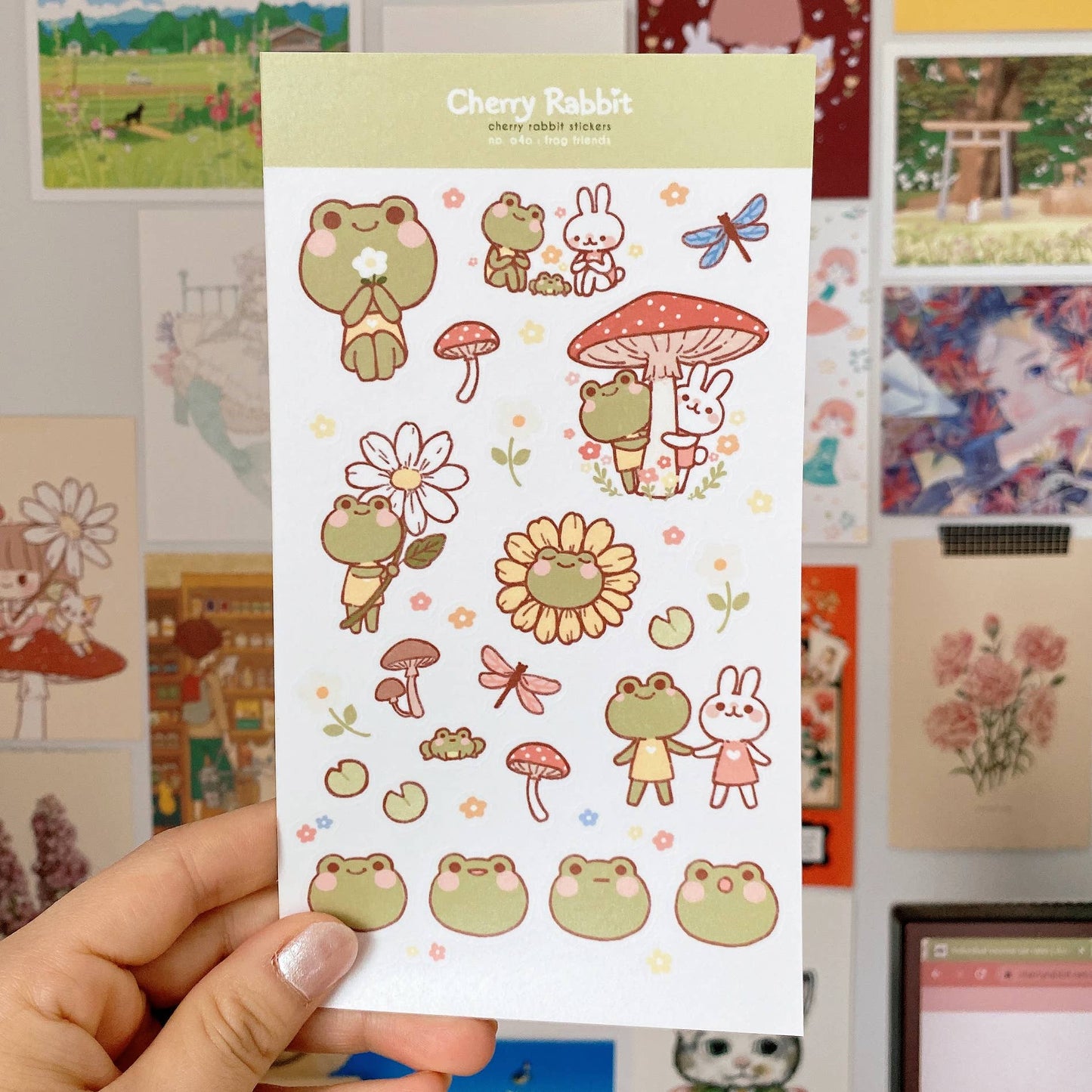 Frog Friends Sticker Sheet