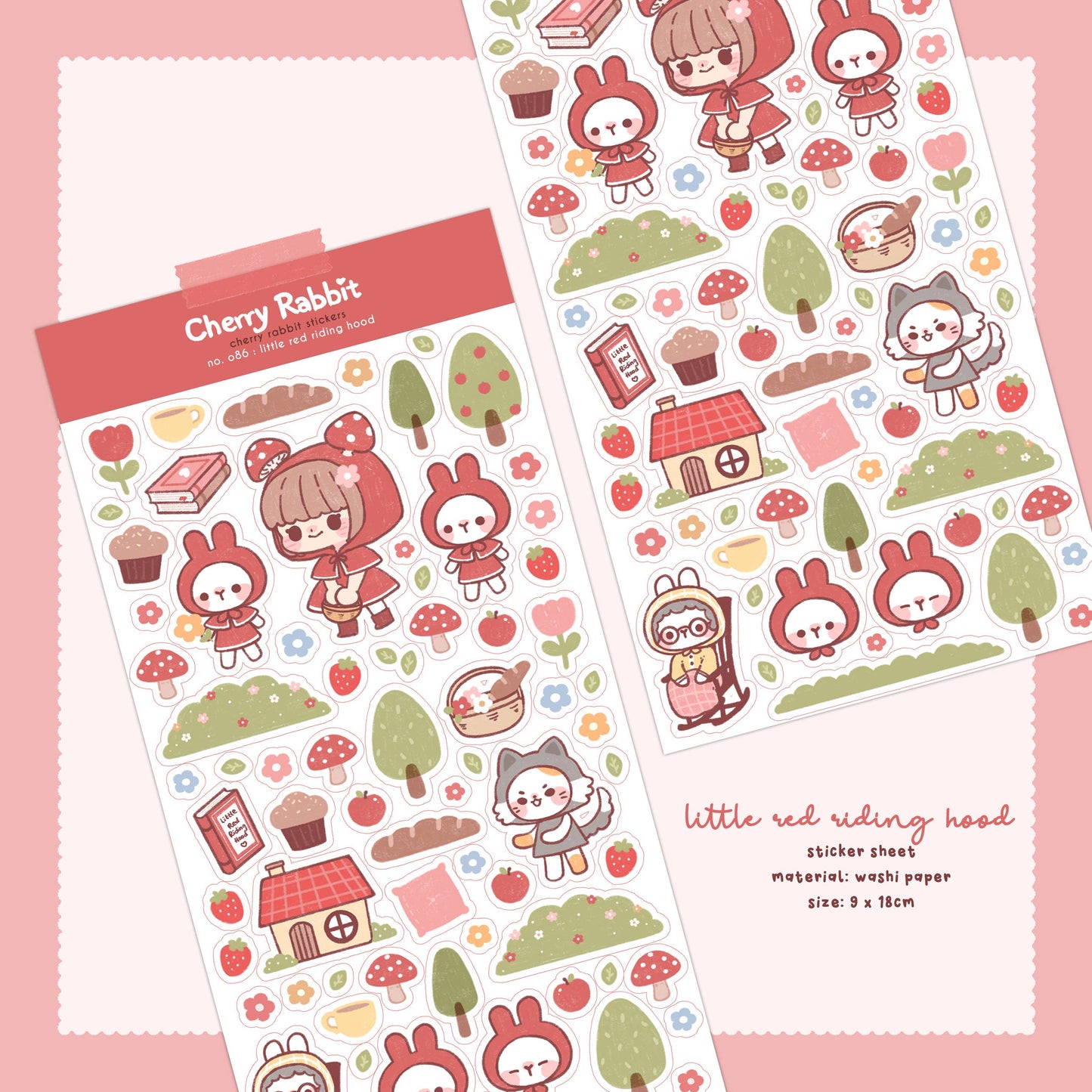 Little Red Riding Hood Sticker Sheet