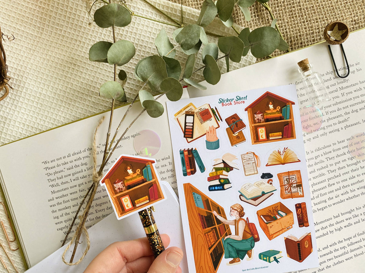 Book Store - Sticker Sheet