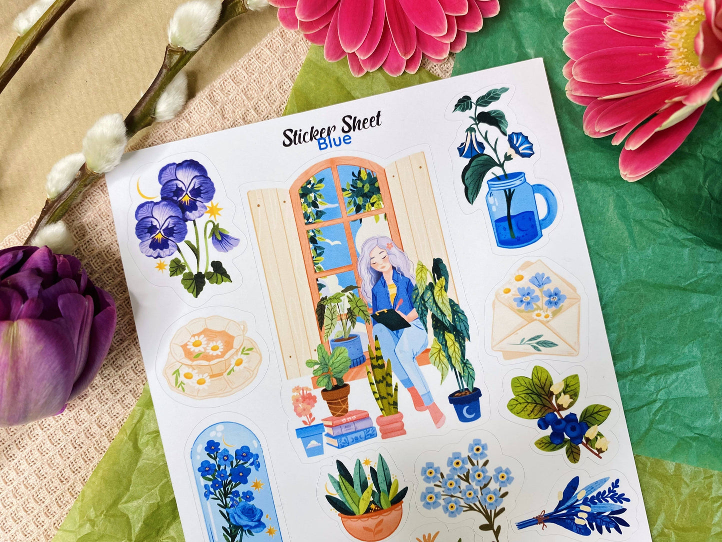 Blue Spring - Sticker Sheet