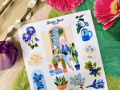 Blue Spring - Sticker Sheet