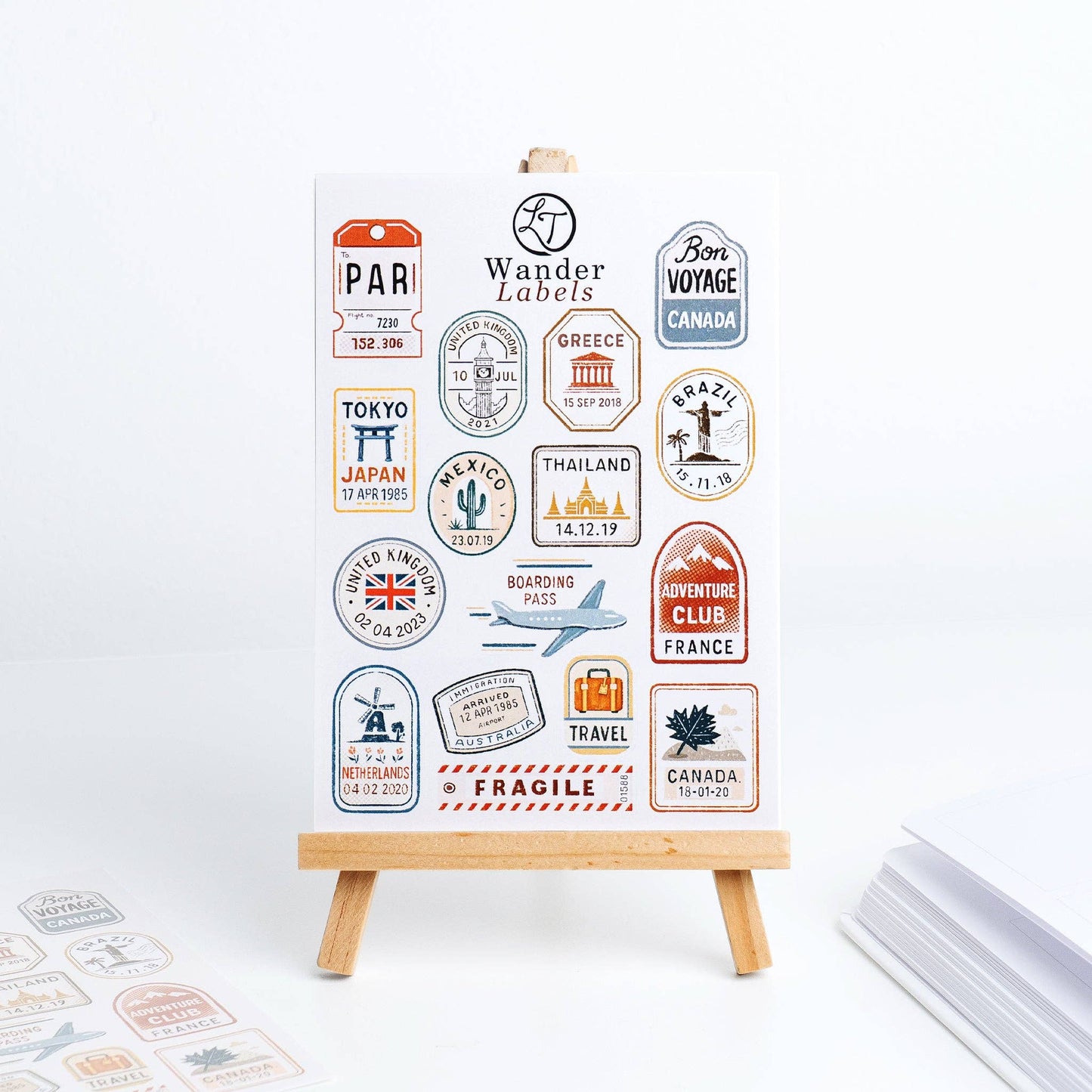 Wander Labels - Sticker Sheet