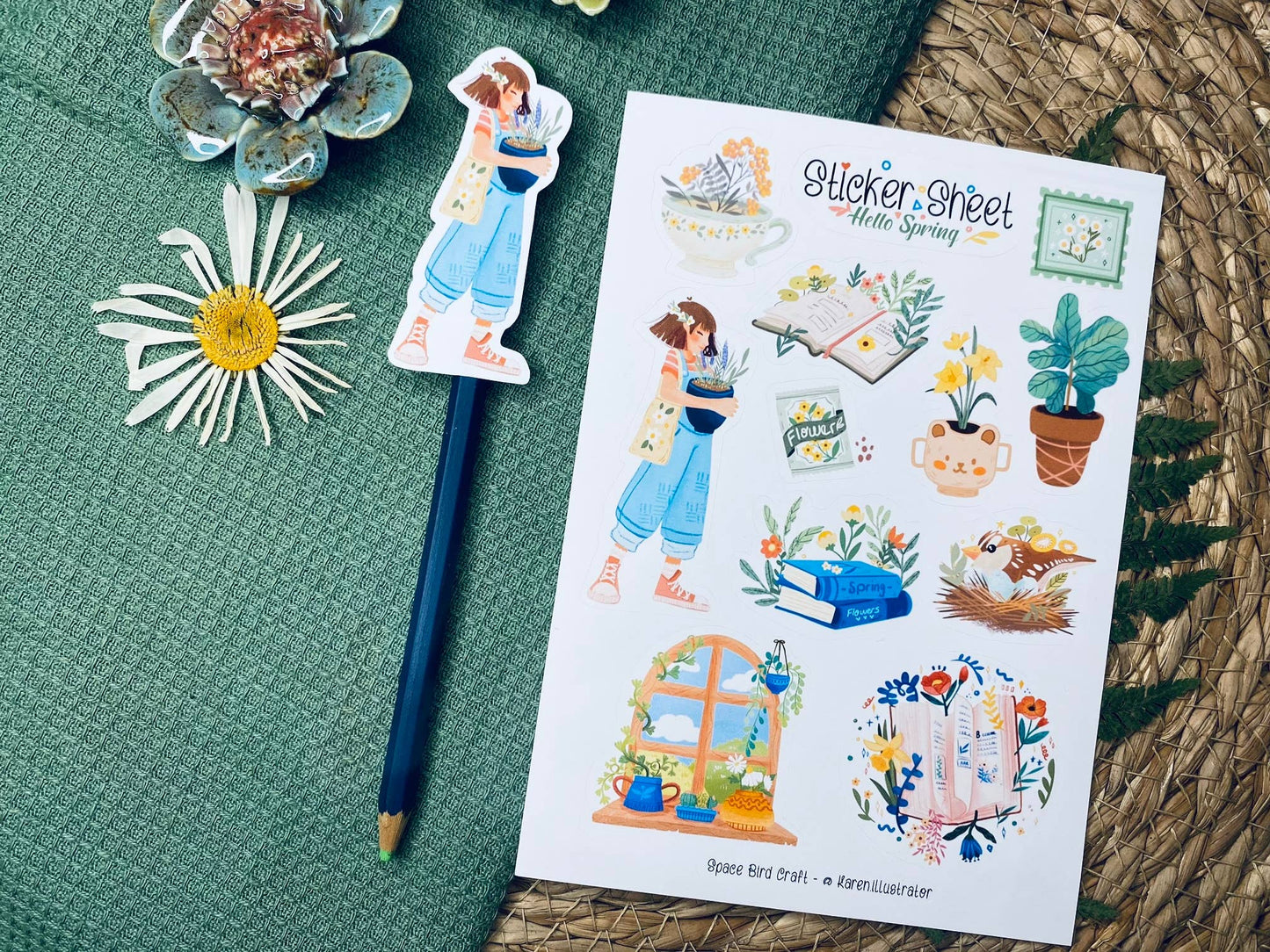 Hello Spring - Sticker Sheet